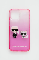 foto чохол на телефон karl lagerfeld iphone 13 mini 5,4'' колір рожевий