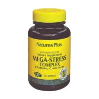 foto дієтична добавка в таблетках naturesplus mega-stress complex комплекс від стресу, 30 шт