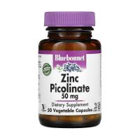 foto харчова добавка в капсулах bluebonnet nutrition zinc picolinate цинк піколінат 50 мг, 50 шт