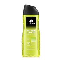 foto гель для тіла, волосся та обличчя adidas pure game shower gel 3 in 1 чоловічий, 400 мл