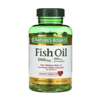foto дієтична добавка в гелевих капсулах nature's bounty fish oil риб'ячий жир 1000 мг, 145 шт