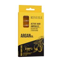 foto активні ампули для волосся revuele argan oil active hair ampoules з аргановою олією, 8*5 мл