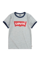 foto дитяча футболка levi's колір сірий з принтом