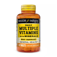 foto дієтична добавка вітаміни та мінерали в таблетках mason natural daily multiple vitamins with minerals, 60 шт