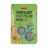 foto маска-шкарпетки для ніг purederm shiny & soft foot peeling mask для пілінгу, 2*17 г