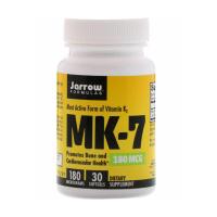 foto дієтична добавка вітаміни в желатинових капсулах jarrow formulas vitamin k2 mk-7 найбільш активна форма вітаміну к2, 180 мг, 30 шт