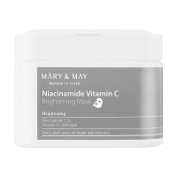 foto освітлювальна маска для обличчя mary & may niacinamide vitamin c brightening mask з ніацинамідом та вітаміном с, 30 шт