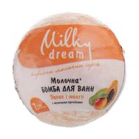 foto молочна бомбочка для ванн milky dream папая і манго, 100 г