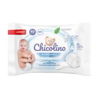foto біорозкладний вологий туалетний папір для дорослих та дітей chicolino biodegradable, 40 шт