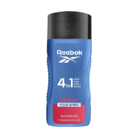 foto гель для душу чоловічий reebok move your spirit hair & body shower gel 4 в 1, 250 мл