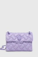 foto шкіряна сумочка kurt geiger london колір фіолетовий