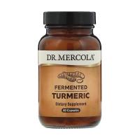 foto дієтична добавка в капсулах dr. mercola fermented turmeric куркума ферментована, 60 шт