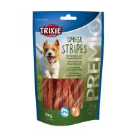 foto ласощі для собак trixie premio omega stripes з куркою та омега кислотами, 100 г