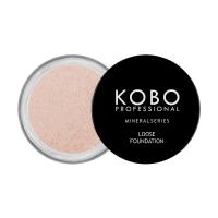 foto мінеральна розсипчаста пудра для обличчя kobo professional mineral loose foundation, 02 gold, 7 г
