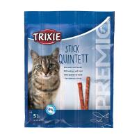 foto ласощі для кішок trixie stick quintett з лососем та фореллю, 5*5 г