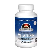 foto дієтична добавка амінокислота в таблетках source naturals sleep science мелатонін 3 мг швидкої дії, 120 шт