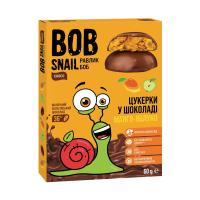 foto дитячі натуральні цукерки bob snail манго-яблуко, в молочному шоколаді, 60 г