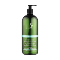 foto очищувальний шампунь для волосся та шкіри голови hs milano purity purifying shampoo проти лупи, 1 л