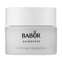 foto очищувальний крем для проблемної шкіри обличчя babor skinovage purifying cream rich, 50 мл