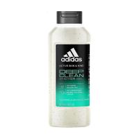 foto чоловічий гель для душу adidas deep clean shower gel з ефектом пілінгу, 400 мл