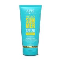 foto лосьйон для засмаги тіла apis natural cosmetics hello summer suncreen body lotion spf 30, з маслом какао, 200 мл