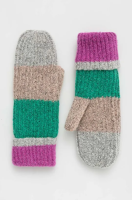 foto рукавички pieces жіночі колір зелений
