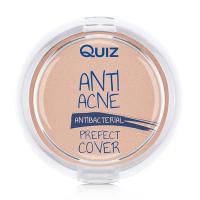 foto антибактеріальна пудра для обличчя quiz cosmetics atibacterial anti acne perfect cover powder, 12 г