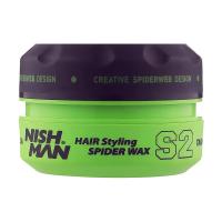 foto чоловічий віск для укладання волосся nishman hair styling wax s2 spider, 150 мл