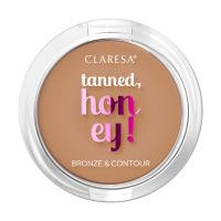 foto бронзер для обличчя claresa tanned honey! bronze & contour 11.5 perfect, 10 г