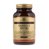 foto дієтична добавка solgar triple strength omega-3 епк та дгк 950 мг, 50 шт