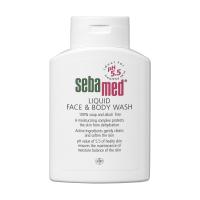 foto рідкий очищувальний засіб для обличчя та тіла sebamed sensitive skin liquid face & body wash, 50 мл