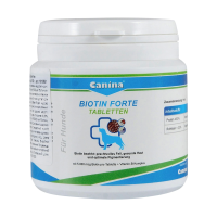 foto вітаміни для собак в таблетках canina biotin forte інтенсивний курс для шерсті, 30 шт