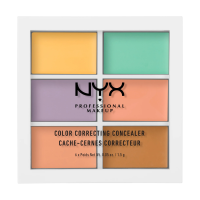 foto палетка коректорів для обличчя nyx professional makeup palette conceal correct contour color correcting concealer, 9 г