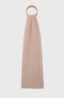 foto шарф з домішкою вовни tommy hilfiger колір рожевий однотонний