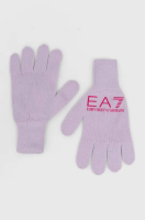 foto рукавички ea7 emporio armani колір фіолетовий