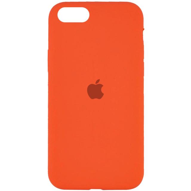foto чохол silicone case full protective (aa) для apple iphone se (2020) (помаранчевий / kumquat)
