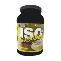 foto дієтична добавка ізолят сироваткового протеїну в порошку ultimate nutrition iso sensation 93 бананове морозиво, 910 г
