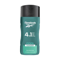 foto гель для душу чоловічий reebok cool your body hair & body shower gel 4 в 1, 250 мл