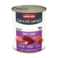 foto вологий корм для собак animonda grancarno adult beef + lamb з яловичиною та ягням, 800 г