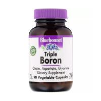 foto дієтична добавка в капсулах bluebonnet nutrition triple boron потрійний бор, 3 мг, 90 шт