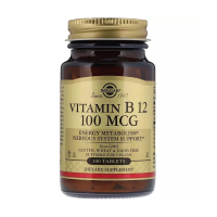 foto дієтична добавка вітаміни в таблетках solgar vitamin b12 100 мкг, 100 шт