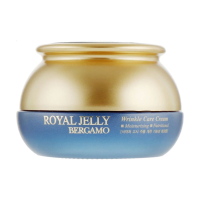 foto омолоджуючий крем для обличчя bergamo royal jelly wrinkle care cream з маточним молочком, 50 г