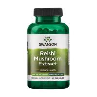 foto дієтична добавка в капсулах swanson reishi mushroom extract гриби рейші, 500 мг, 90 шт