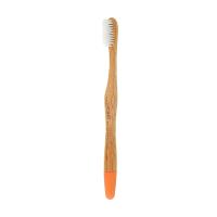 foto зубна щітка ecodenta super natural oral care бамбукова, м'яка, помаранчева, 1 шт