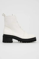 foto черевики dkny жіночі колір білий каблук блок