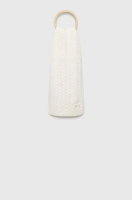 foto дитячий шарф з домішкою вовни guess колір білий з аплікацією