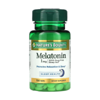 foto дієтична добавка в таблетках nature's bounty melatonin мелатонін 1 мг, 180 шт