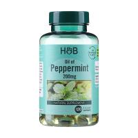 foto дієтична добавка в капсулах holland & barrett oil of peppermint олія м'яти перцевої 200 мг, 120 шт