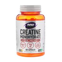 foto дієтична добавка в капсулах now foods creatine monohydrate моногідрат креатину 750 мг, 120 шт