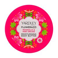 foto зволожувальний батер для тіла yardley flowerazzi magnolia & pink orchid moisturising body butter, 200 мл